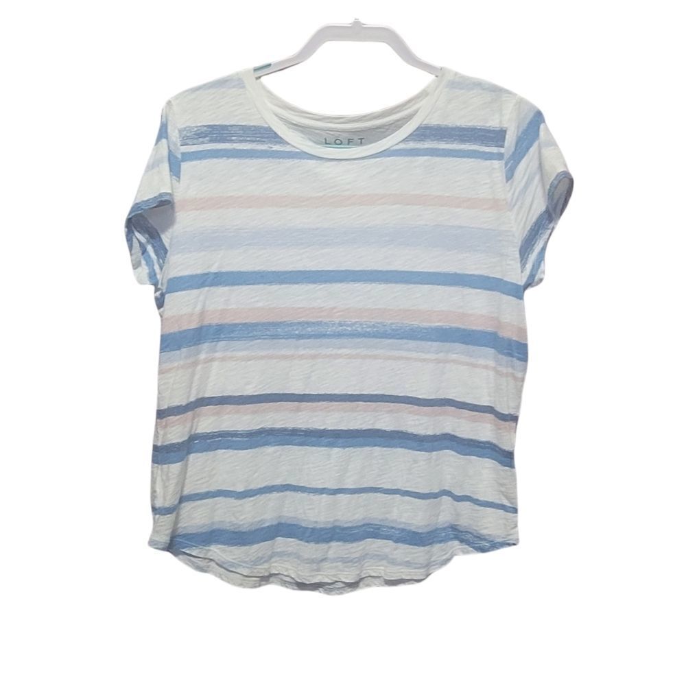 Loft stripe short sleeve tee